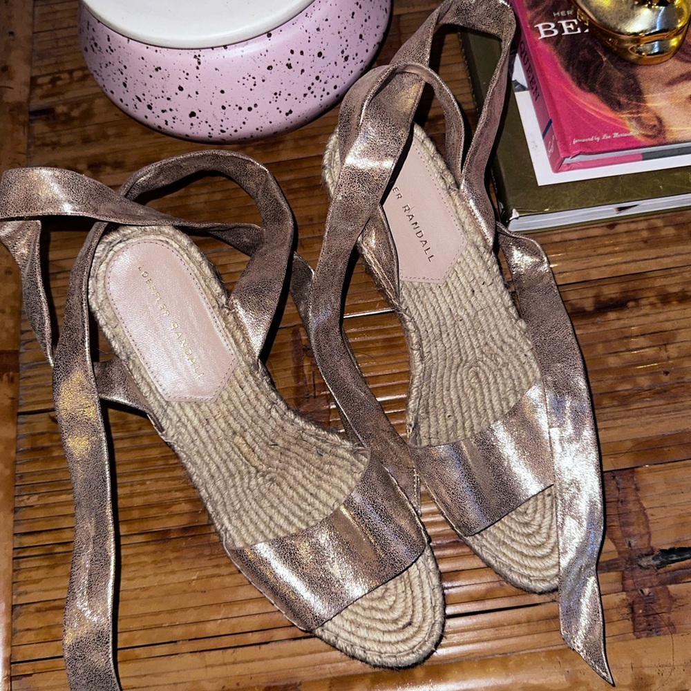 Loeffler Randall Gold Espadrilles Shoes